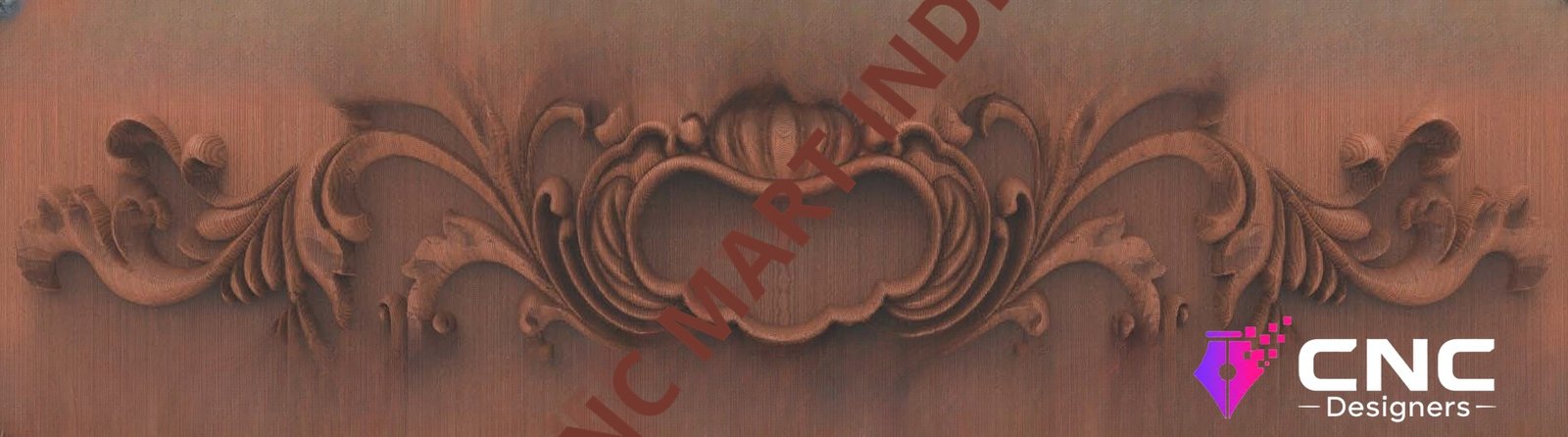 Beds & Sofa - BS-17 Elegant Floral Scrollwork Furniture Ornament 3D Relief Model